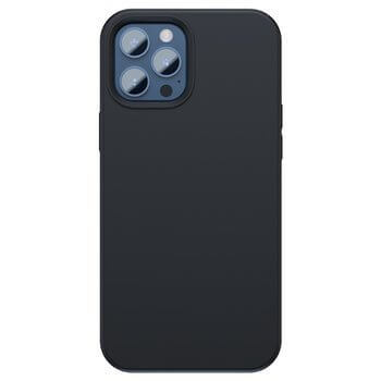 Baseus Magnetic Leather MagSafe kožený kryt pro Apple iPhone 12 Pro - čierny