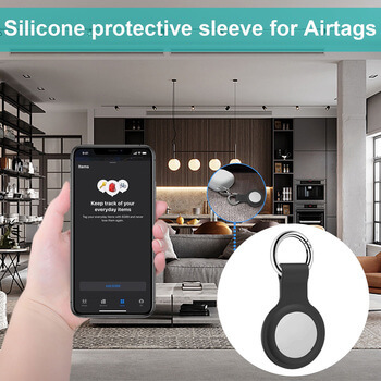 Silikonové pouzdro na Apple AirTag svetlo ružový