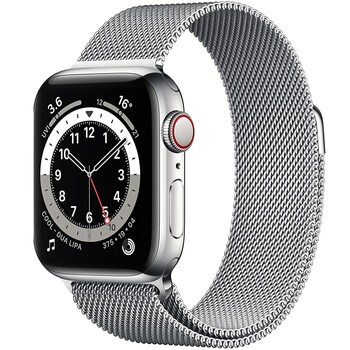 Elegantný kovový pásik pre chytré hodinky Apple Watch 38 mm (2.+3.série) - strieborný