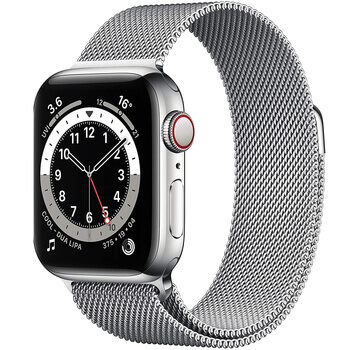 Elegantný kovový pásik pre chytré hodinky Apple Watch 44 mm (6.série) - strieborný