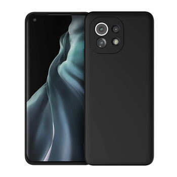 Extrapevný silikónový ochranný kryt pre Xiaomi Mi 11 - čierny
