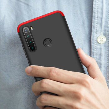 Ochranný 360 ° celotelový plastový kryt pre Xiaomi Redmi 9T - čierny