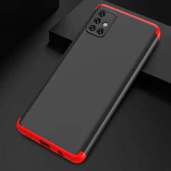 Ochranný 360 ° celotelový plastový kryt pre Xiaomi Redmi Note 10 5G - modrý