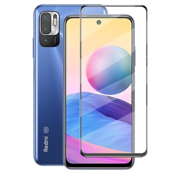 3D ochranné tvrdené sklo s rámčekom pre Xiaomi Redmi Note 10 5G - čierne