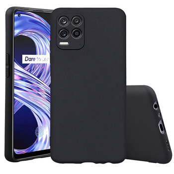 Extrapevný silikónový ochranný kryt pre Realme 8 Pro - čierny