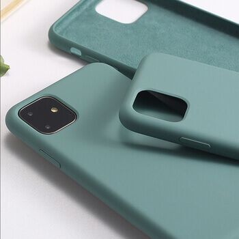 Extrapevný silikónový ochranný kryt pre Apple iPhone 13 - svetlo zelený