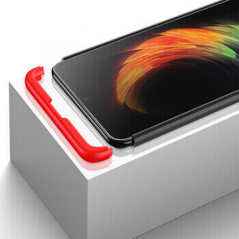 Ochranný 360 ° celotelový plastový kryt pre Samsung Galaxy A22 A226B 5G - červený