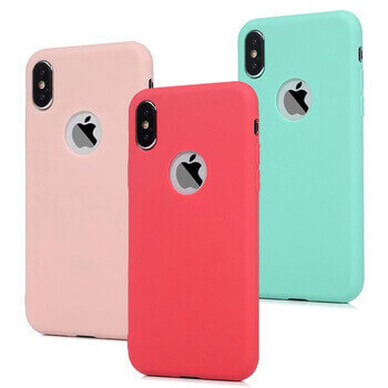 Silikónový matný obal s výrezom pre Apple iPhone 13 mini - svetlo ružový