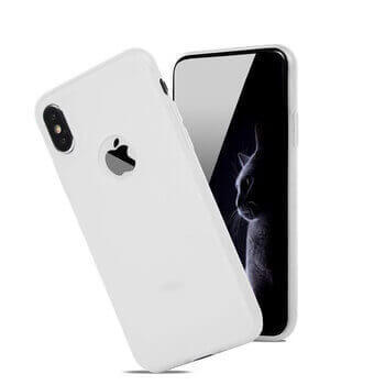Silikónový matný obal s výrezom pre Apple iPhone 13 Pro Max - biely