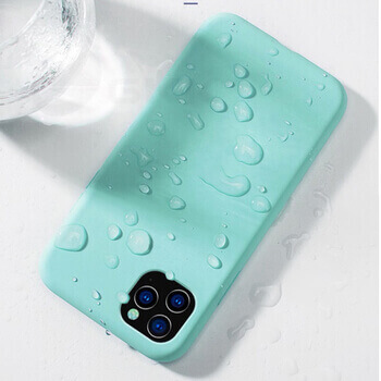 Extrapevný silikónový ochranný kryt pre Apple iPhone 13 mini - svetlo modrý