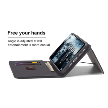 Magnetické flipové puzdro s priestorom na karty pre Apple iPhone 11 - čierne