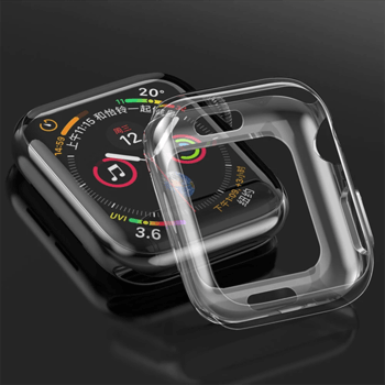 Ultratenký silikónový obal pre chytré hodinky Apple Watch 38 mm (2.+3.série) - priehľadný
