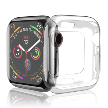 Ultratenký silikónový obal pre chytré hodinky Apple Watch 38 mm (2.+3.série) - priehľadný