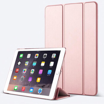 2v1 Smart flip cover + zadný silikónový ochranný obal pre Apple iPad Pro 12.9" 2021 (5.generace) - ružový