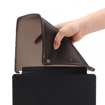 2v1 Smart flip cover + zadný silikónový ochranný obal pre Apple iPad 10.2" 2021 (9. generace) - tmavo modrý