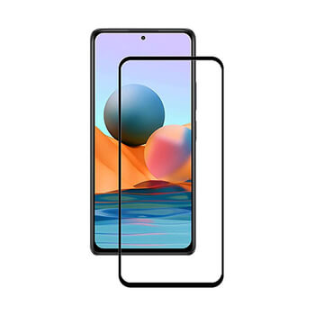 3D ochranné tvrdené sklo s rámčekom pre Xiaomi Redmi Note 10 - čierne