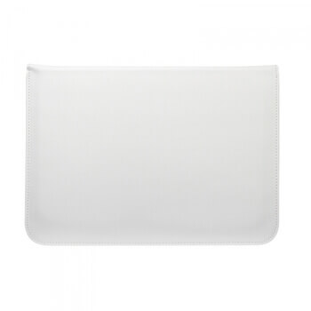 2v1 Puzdro s magnetom a stojanom z ekokože pre Apple MacBook Pro 16" (2019) - biele