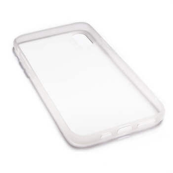Silikónový matný obal pre Apple iPhone XS Max - biely