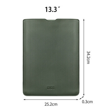 Ochranný koženkový obal pre Apple MacBook Pro 13" CD-ROM - svetlo zelený