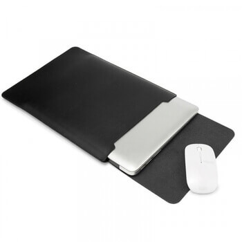 Ochranný kožený obal pre Apple MacBook Pro 14" (2021, M1) - čierny