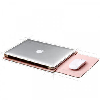 Ochranný kožený obal pre Apple MacBook Pro 14" (2021, M1) - ružový