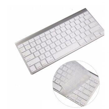 Silikónový ochranný obal na klávesnici US verzia pre Apple MacBook Pro 14" (2021, M1) - priehľadný