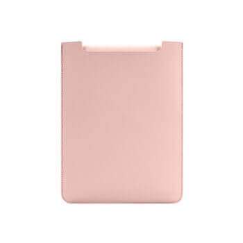Ochranný koženkový obal pre Apple MacBook Pro 14" (2021, M1) - svetlo ružový