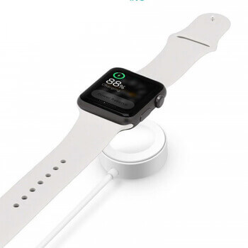Magnetická bezdrôtová nabíjačka pre Apple Watch biela