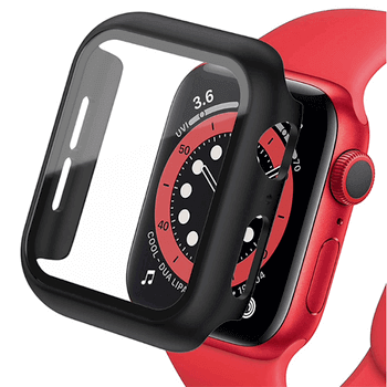 2v1 Kryt se ochranným sklem na Apple Watch Apple Watch 45 mm (7.série) - čierny