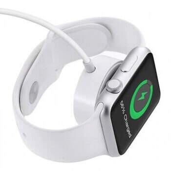 Magnetická bezdrátová nabíječka pro Apple Watch biela