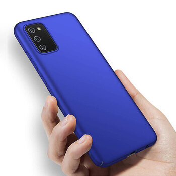 Ochranný plastový kryt pre Samsung Galaxy A03s A037G - modrý
