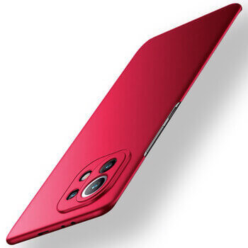 Ochranný plastový kryt pre Xiaomi 11 Lite 5G NE - červený
