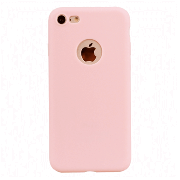 Silikónový matný obal s výrezom pre Apple iPhone SE (2022) - ružový