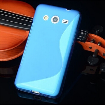 Silikónový ochranný obal S-line pre Samsung Galaxy Core Plus G350 - modrý