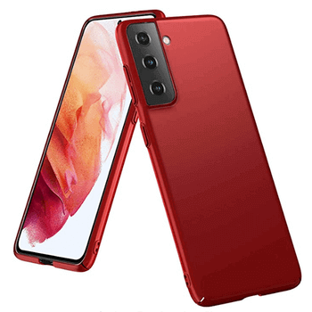Ochranný plastový kryt pre Samsung Galaxy S22 Ultra 5G - červený