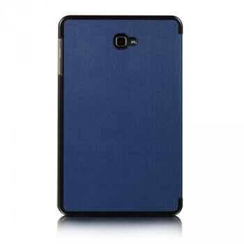 2v1 Smart flip cover + zadný plastový ochranný kryt pre Samsung Galaxy Tab S8 - tmavo modrý