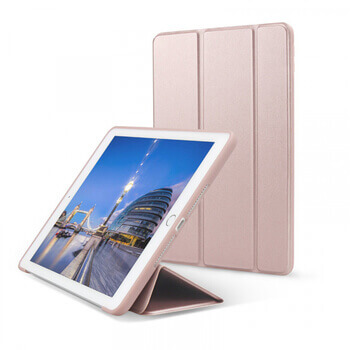 2v1 Smart flip cover + zadný silikónový ochranný obal pre Apple iPad Air 5 10.9" (2022,M1) - ružový