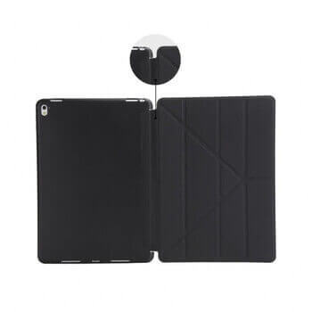 2v1 Smart flip cover + zadný silikónový ochranný obal pre Apple iPad Air 5 10.9" (2022,M1) - čierny