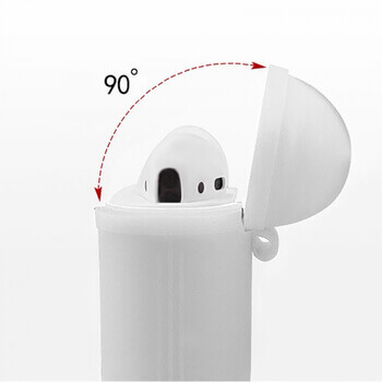 Silikónové ochranné puzdro pre Apple AirPods 3.generace (2021) - biele (3.generácia)