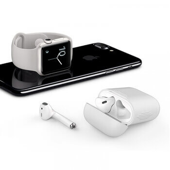 Silikónové ochranné puzdro pre Apple AirPods 3.generace (2021) - biele (3.generácia)