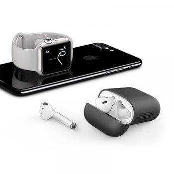 Silikónové ochranné puzdro pre Apple AirPods 3.generace (2021) - čierne (3.generácia)