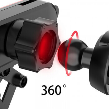 Univerzálny teleskopický držiak do auta na uchytenie do ventilačné mriežky červený