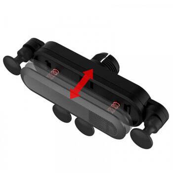 Univerzálny teleskopický držiak do auta na uchytenie do ventilačné mriežky červený