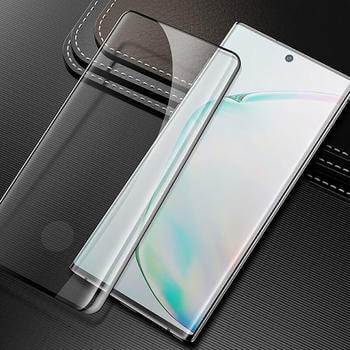 3x SES 3D zahnuté ochranné tvrdené sklo pre Samsung Galaxy S22 Ultra 5G - čierne - 2+1 zdarma