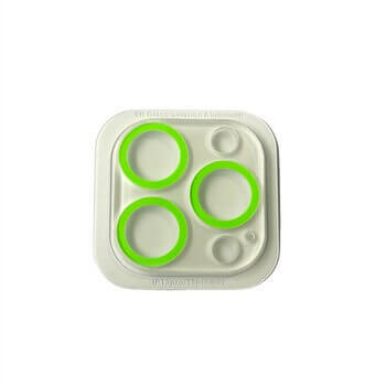 Svietiace ochranné sklo pre objektív fotoaparátu a kamery pre Apple iPhone 11 Pro zelené