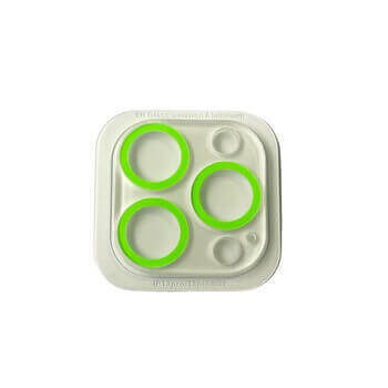 3x Svietiace ochranné sklo pre objektív fotoaparátu a kamery pre Apple iPhone 11 Pro zelené - 2+1 zadarmo