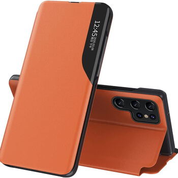 Flipové puzdro pre Xiaomi Redmi Note 9 Pro - oranžové