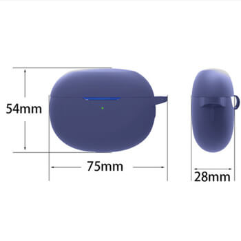 Silikónové ochranné puzdro pre Realme Buds Air 3 - biele