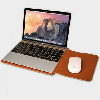 Ochranný kožený obal pre Apple MacBook Air 13,6" (2022, M2) - čierny