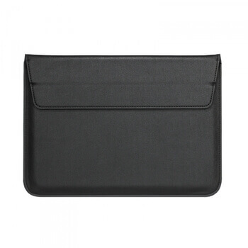 2v1 Puzdro s magnetom a stojanom z ekokože pre Apple MacBook Air 13,6" (2022, M2) - čierne